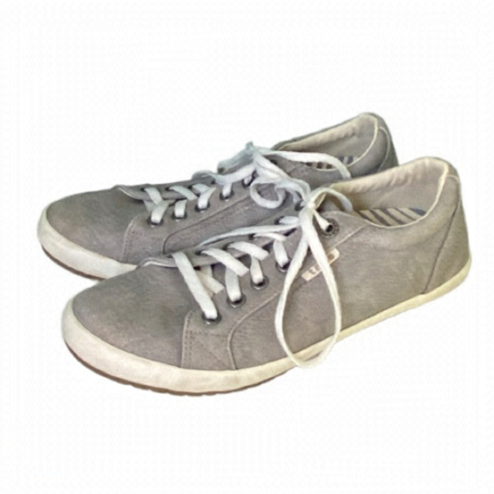 TAOS Womens Star STA-12844 Gray Canvas Low Top Lace Up Sneakers Shoes Size 7